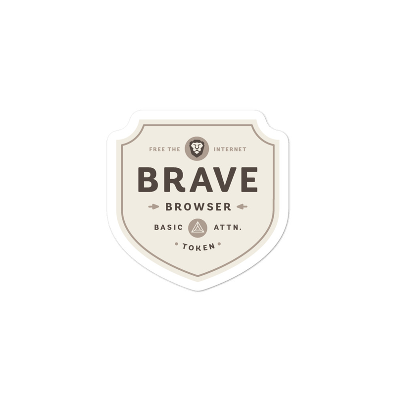 Brave Badge Sticker product image