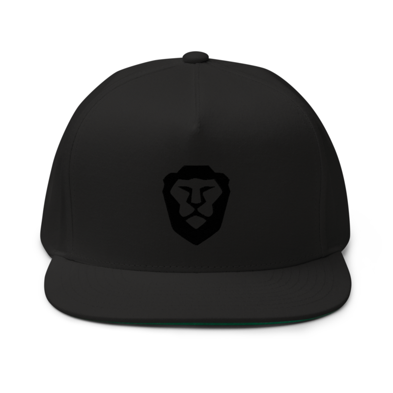 Brave Lion Embroidered Flat Bill Cap product image