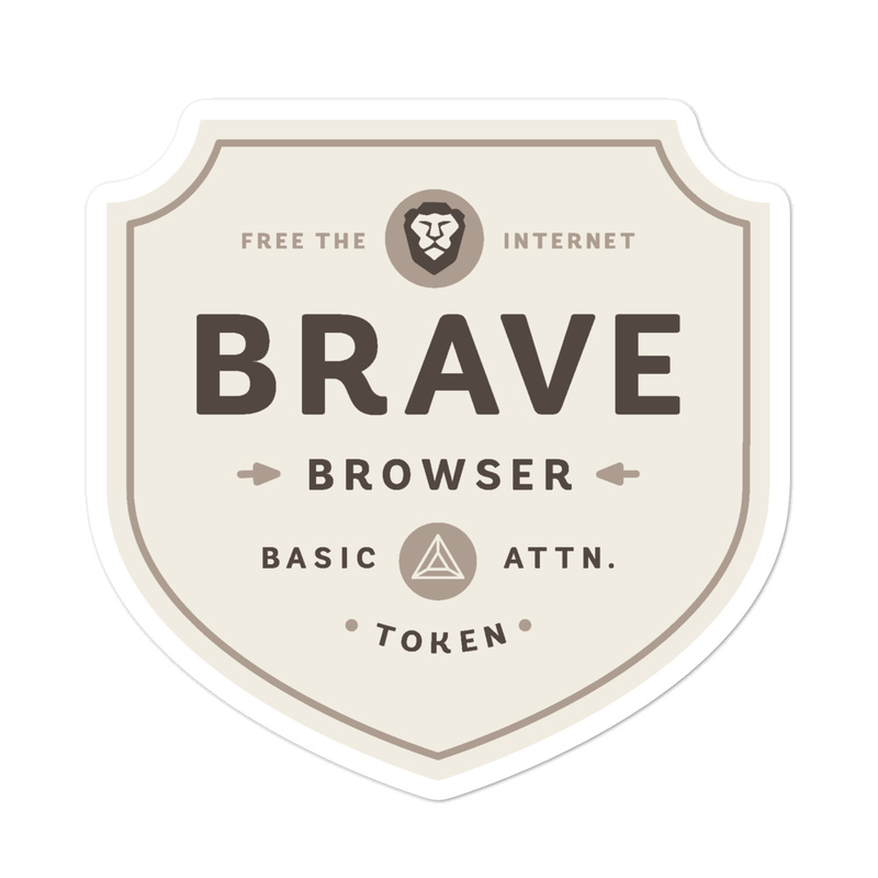 Brave Badge Sticker product image