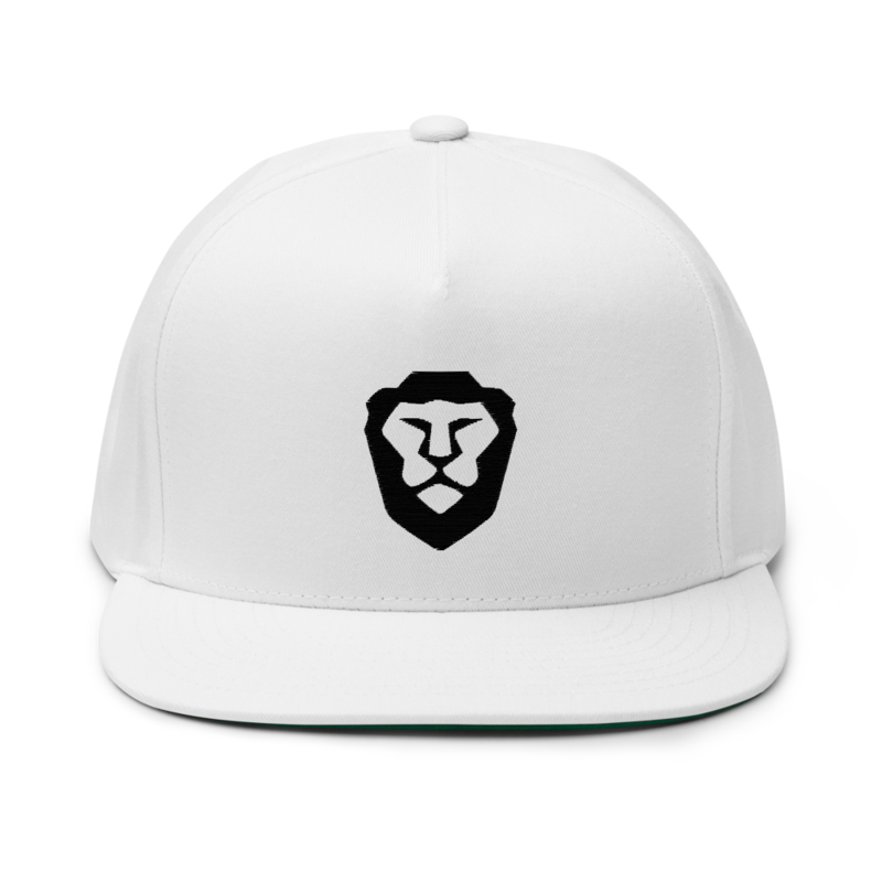 Brave Lion Embroidered Flat Bill Cap product image