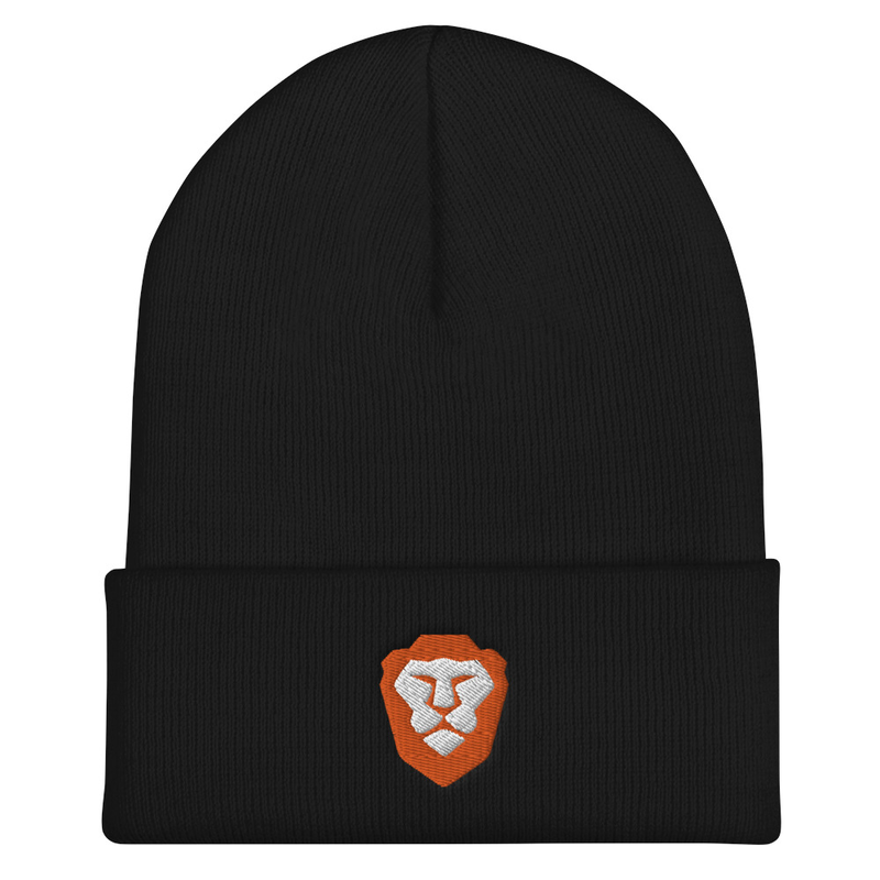 Brave Lion Embroidered Cuffed Beanie product image